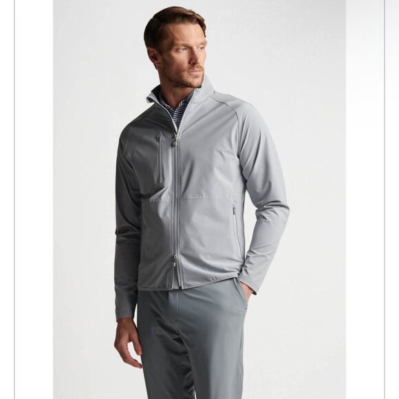 Peter Millar Men ‘s golf flex adapt wind shell jacket , Light blue, Size L F42 - Picture 5 of 11